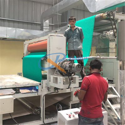 400kg / H Köpük Destek PVC Bobin Plastik Mat Yapma Makinesi